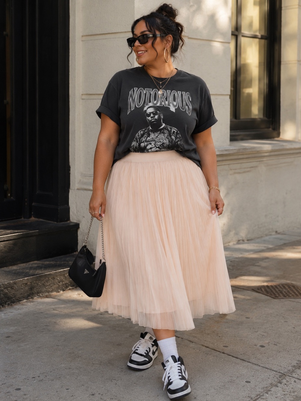Metro Wear Skirt Plus Size 2X Cream Pleated Lined Wide Elastic Waist Cocktail